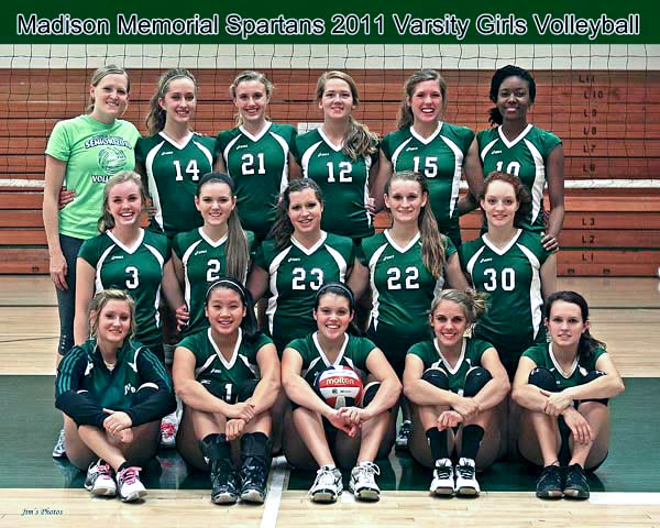 Madison Memorial Spartans 2011 Girls Volleyball Team